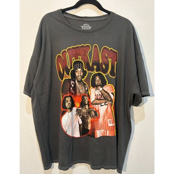 NWOT 2X Outkast Throwback Rap Tee ptp 28, length 30 - Picture 1 of 3